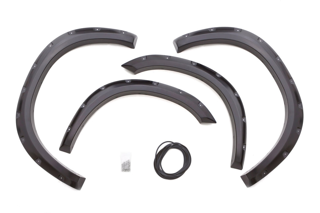 Rivet Style Fender Flare Set Front and Rear, Smooth, 4-Piece Set 2010-2018 Ram 2500/3500 Fleetside Lund