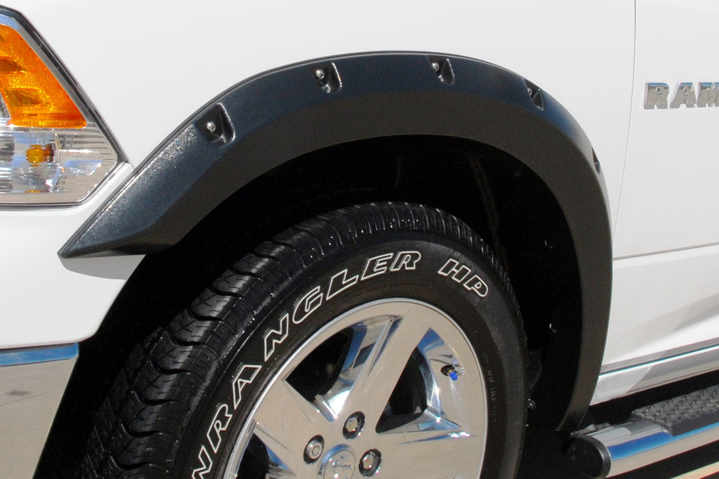 Rivet Style Fender Flare Set Front and Rear, Textured, 4-Piece Set 2010-2018 Ram 2500/3500 Fleetside Lund