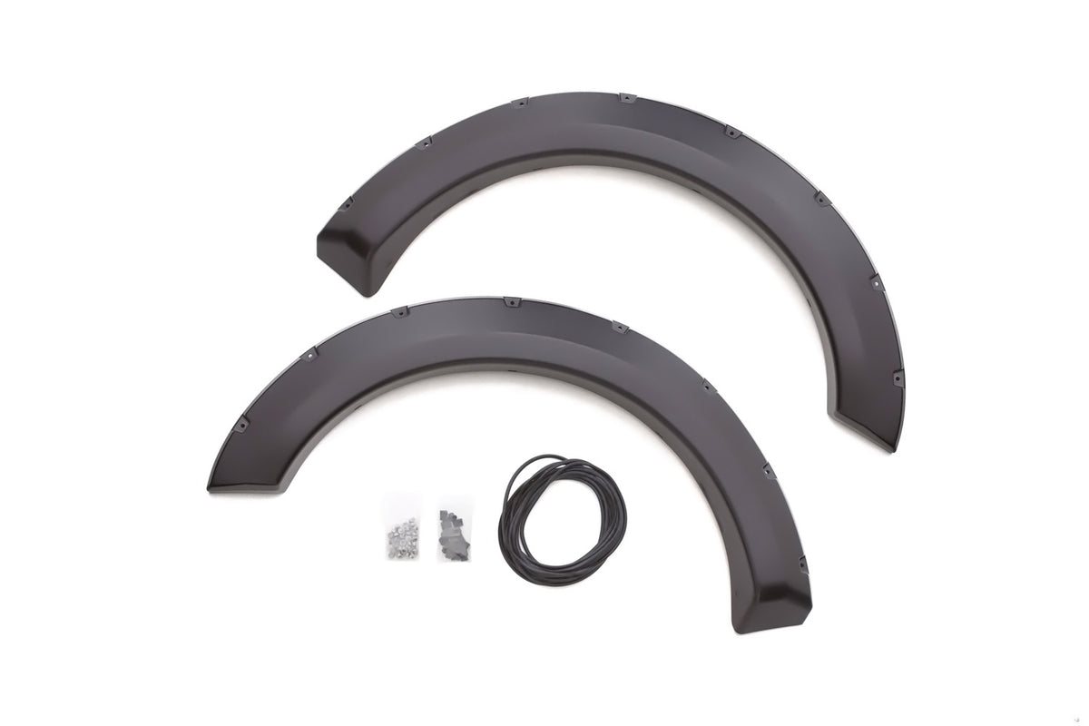 Rivet Style Fender Flare Set Front, Smooth, 2-Piece Set 1999-2007 Ford F-250/F-350 Super Duty Fleetside Lund