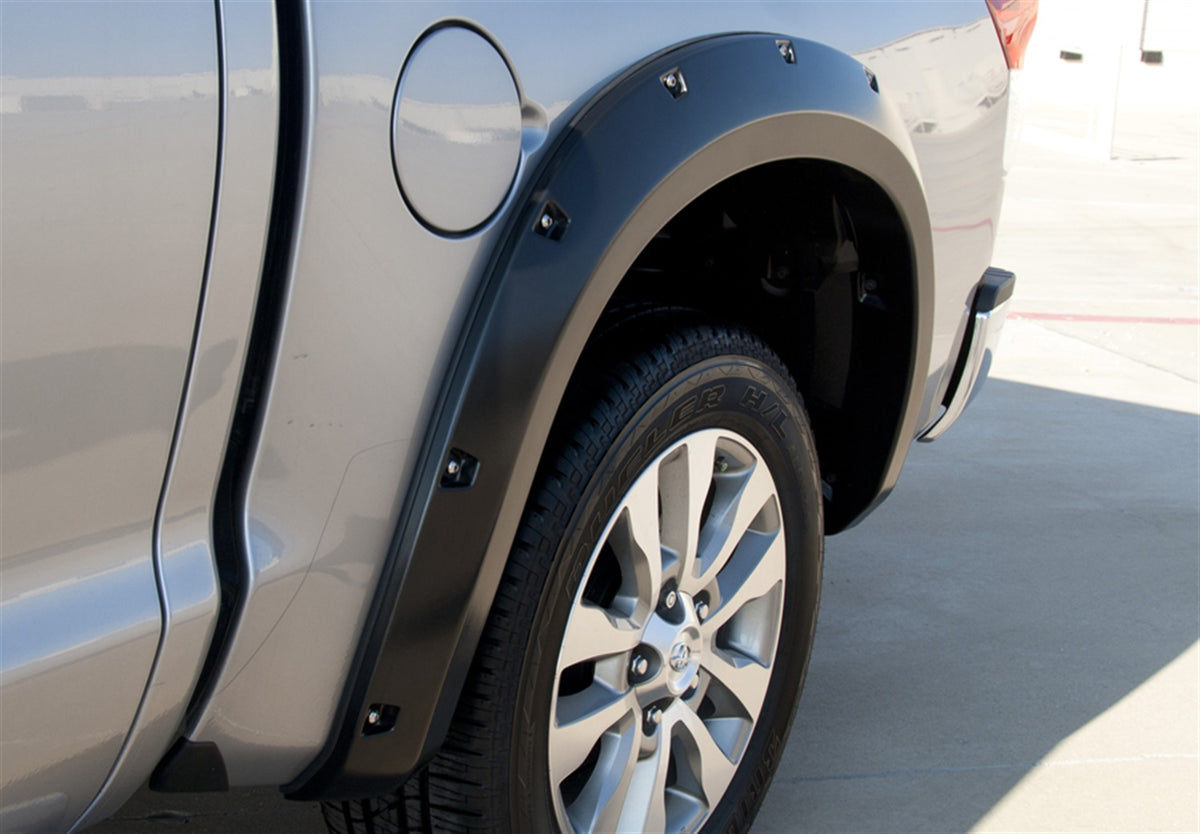 Rivet Style Fender Flare Set Rear, Smooth, 2-Piece Set 2007-2013 Toyota Tundra Fleetside Lund