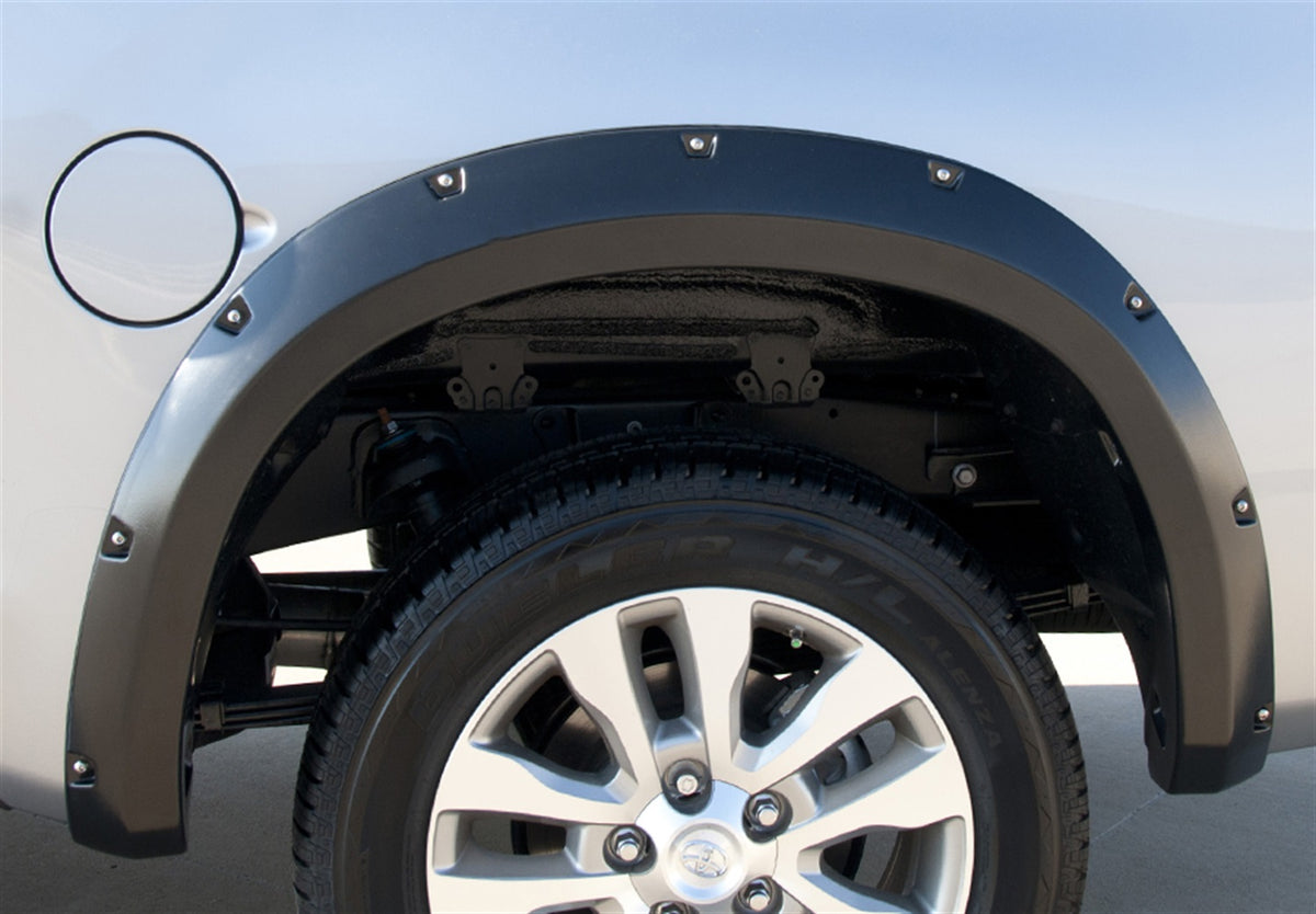 Rivet Style Fender Flare Set Rear, Smooth, 2-Piece Set 2007-2013 Toyota Tundra Fleetside Lund