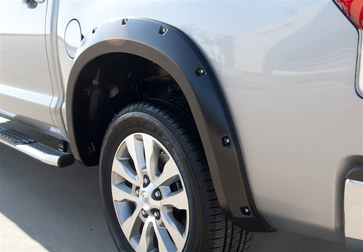 Rivet Style Fender Flare Set Rear, Smooth, 2-Piece Set 2007-2013 Toyota Tundra Fleetside Lund