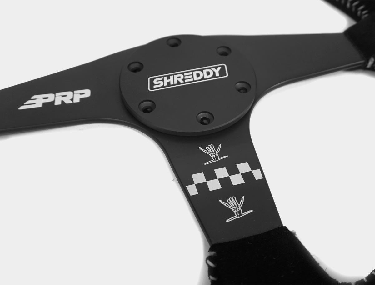 PRP X Shreddy Checkered Steering Wheel 13 Inch Diameter PRP Seats