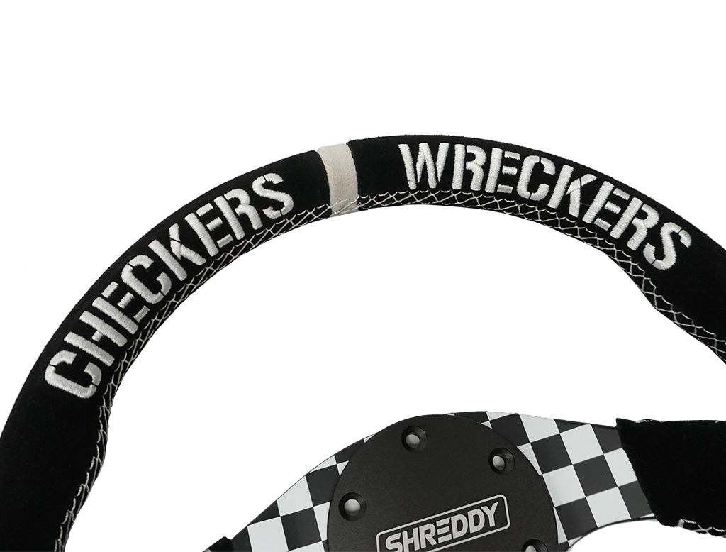 PRP X Shreddy Checkered Steering Wheel 13 Inch Diameter PRP Seats