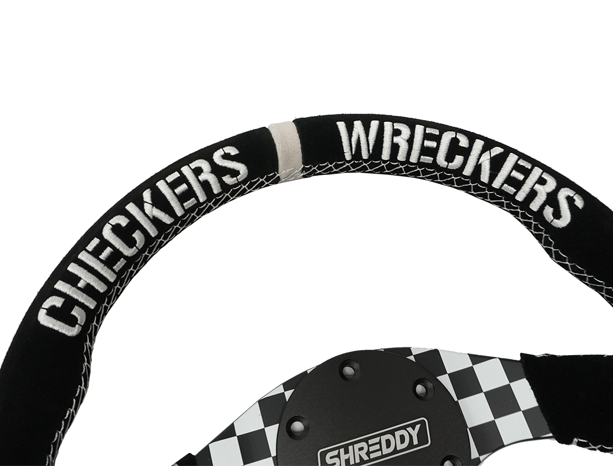PRP X Shreddy Checkered Steering Wheel 13 Inch Diameter PRP Seats