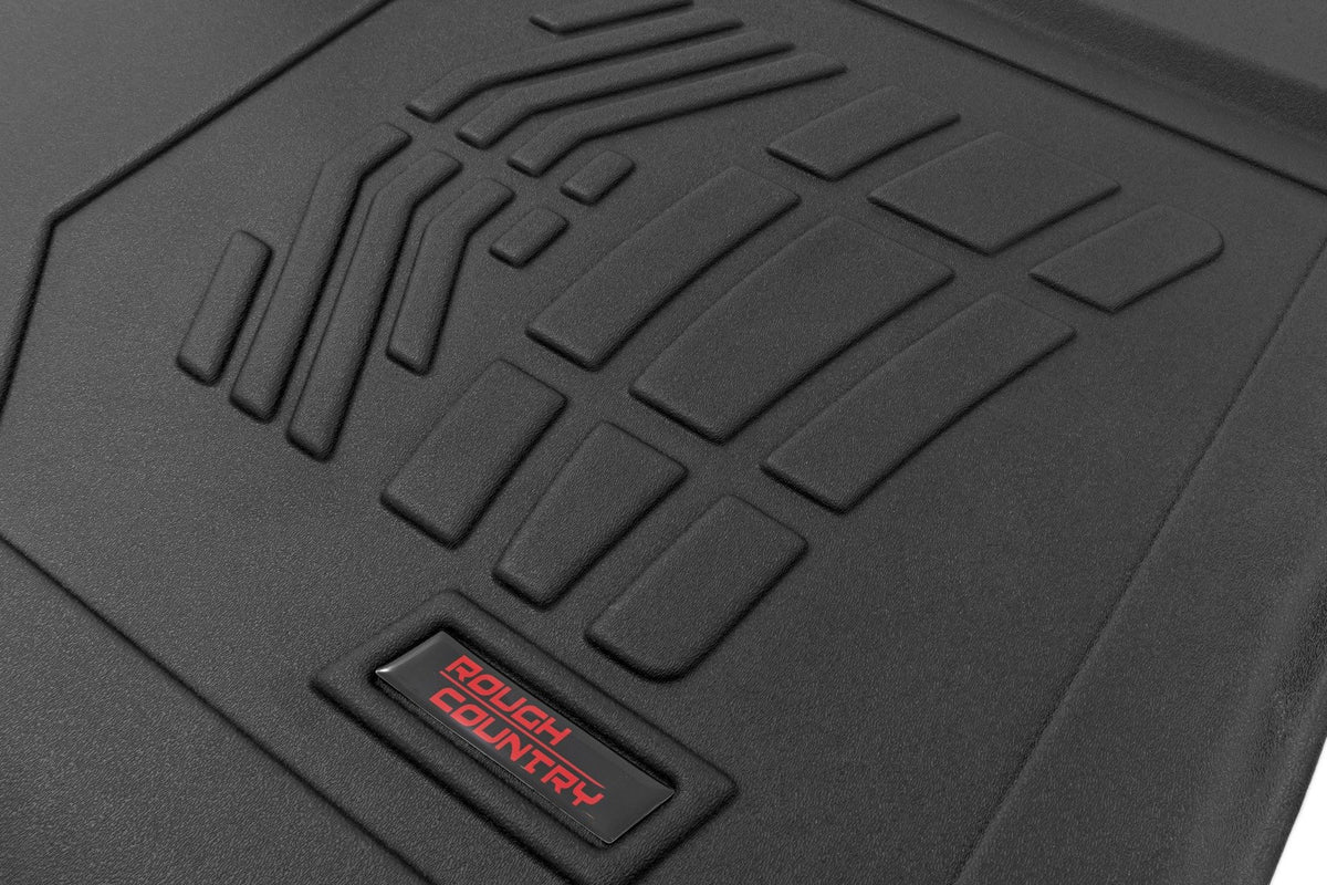 Sure-Fit Floor Mats Front Over Hump Crew Silverado/Sierra 1500/2500HD/3500HD (19-26) Rough Country