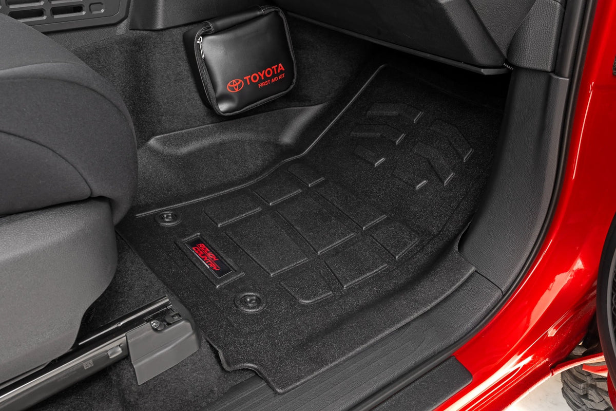 Sure-Fit Floor Mats Front Double Cab TRD Pro Toyota Tacoma 2WD/4WD (2024-2026) Rough Country