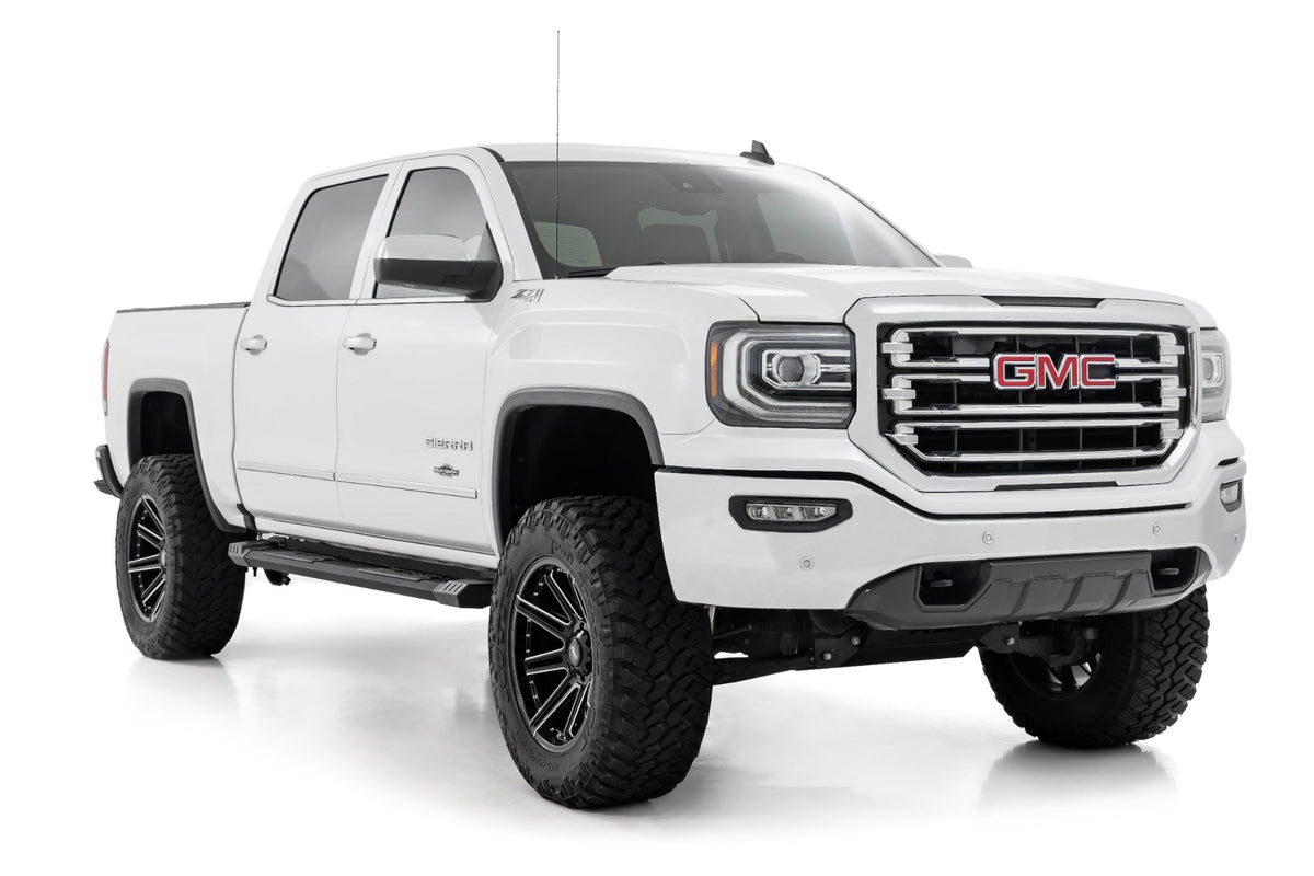 HD2 Aluminum Running Boards Ext Cab Silverado/Sierra 1500/2500HD/3500HD (07-19 & Classic) Rough Country