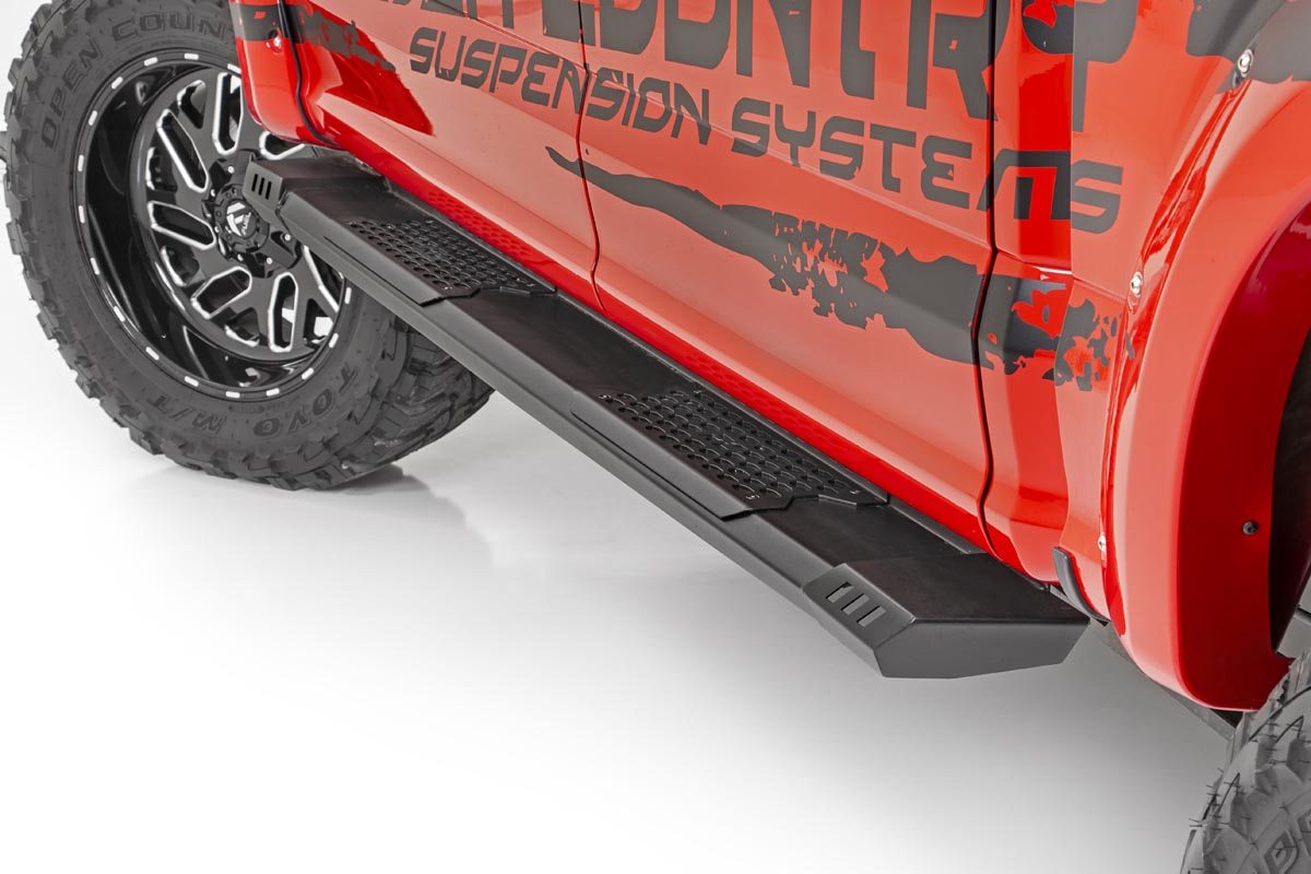Dodge HD2 Running Boards 09-18 RAM 1500 Quad Cab Rough Country