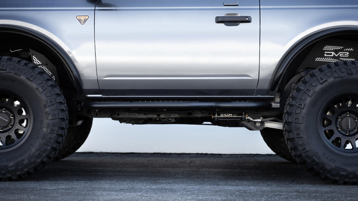 2021 2024 Ford Bronco Oe Plus 2 Door Side Steps DV8 Offroad