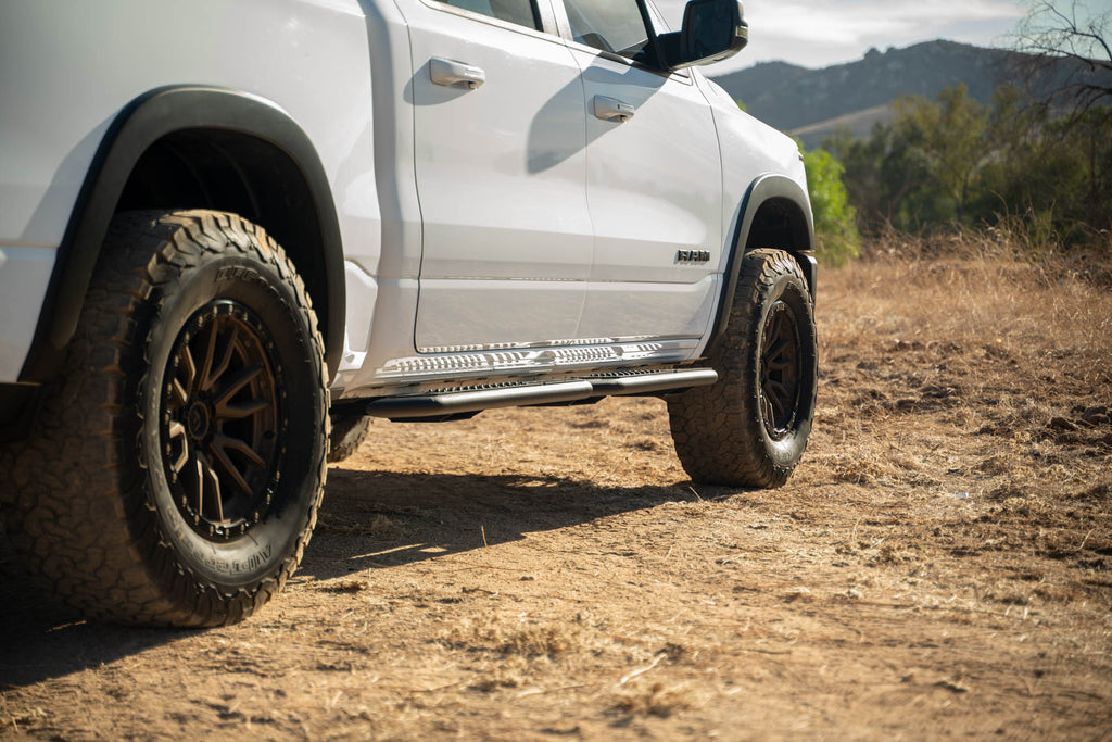 2019 2025 RAM 1500 Crew Cab OE Plus Side Steps DV8 Offroad