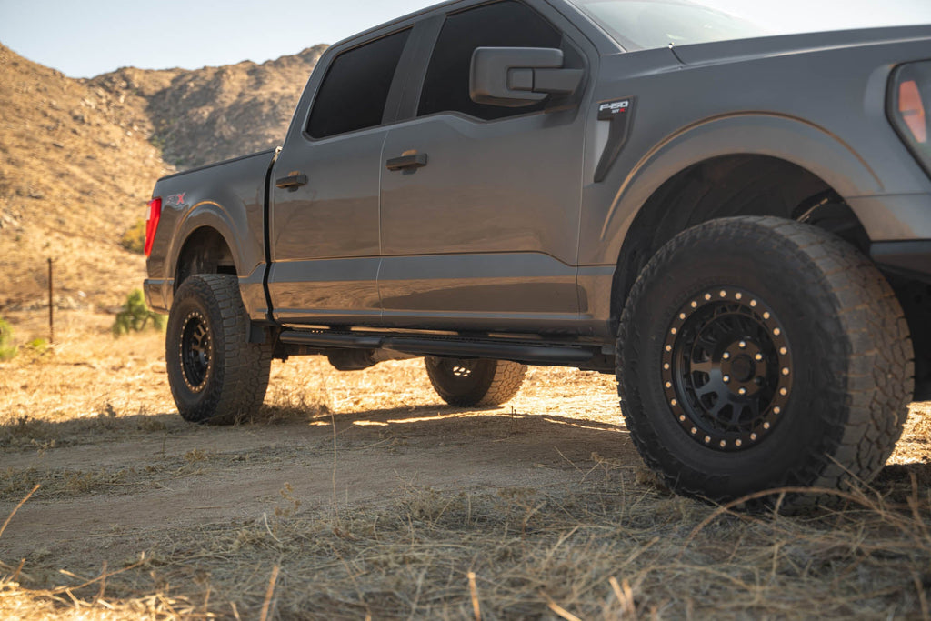 2015 2024 Ford F 150 OE Plus Side Steps DV8 Offroad