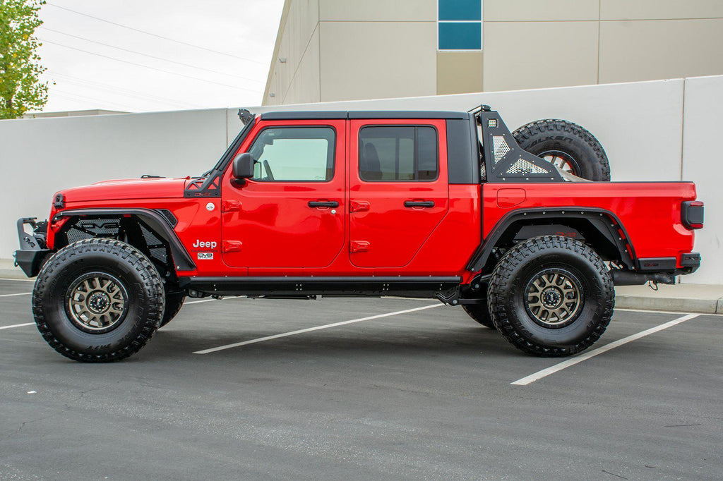 2020 2025 Jeep Gladiator JT Rock Sliders With Step DV8 Offroad