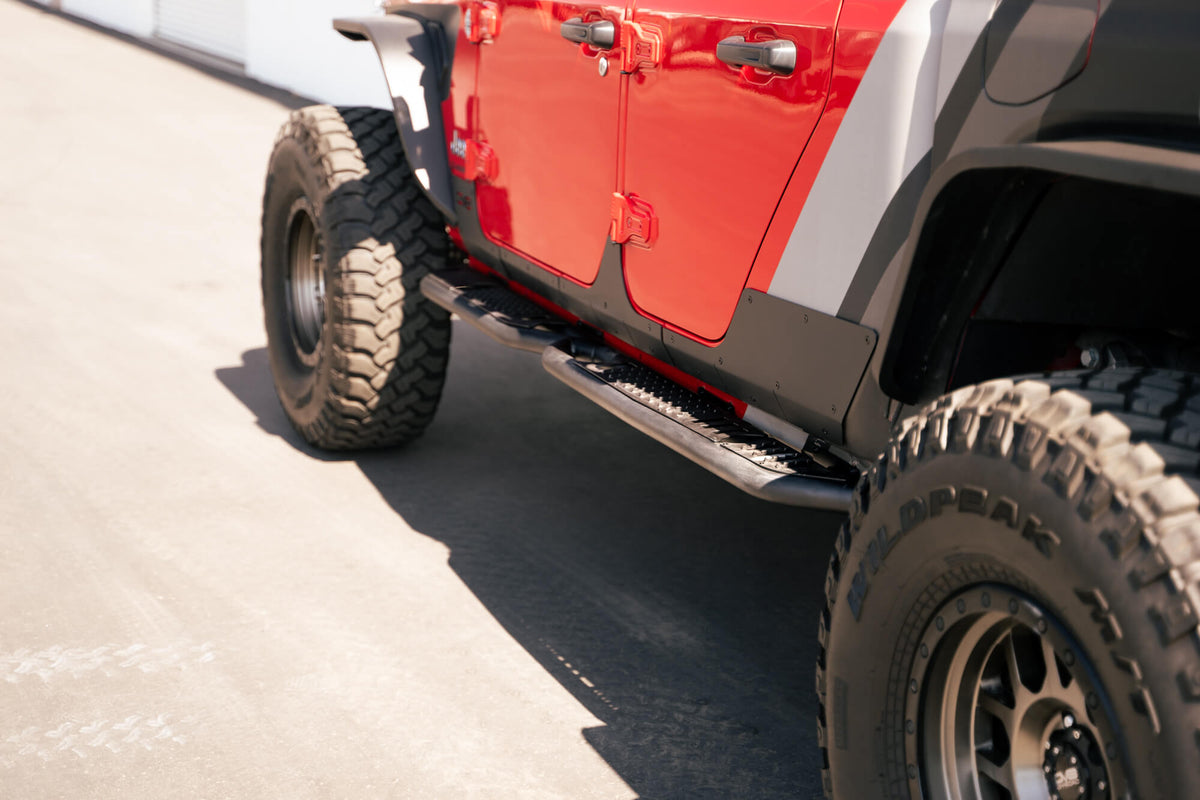 2020 2025 Jeep Gladiator JT OE Plus Side Steps DV8 Offroad
