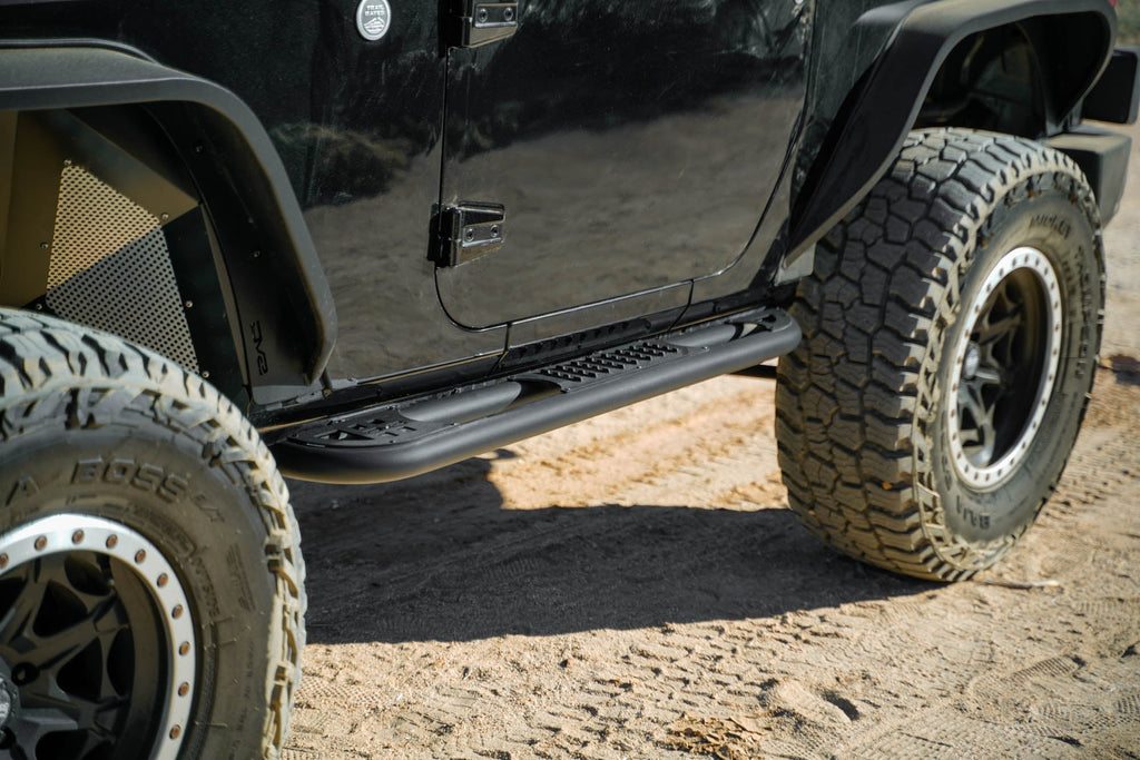 2007 2018 Jeep Wrangler JK 2 Door OE Plus Side Steps DV8 Offroad