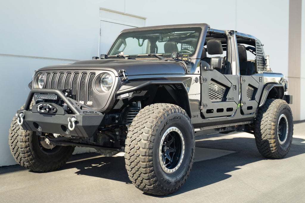 2018 2025 Jeep Wrangler JLU 4 Door Rock Skins DV8 Offroad