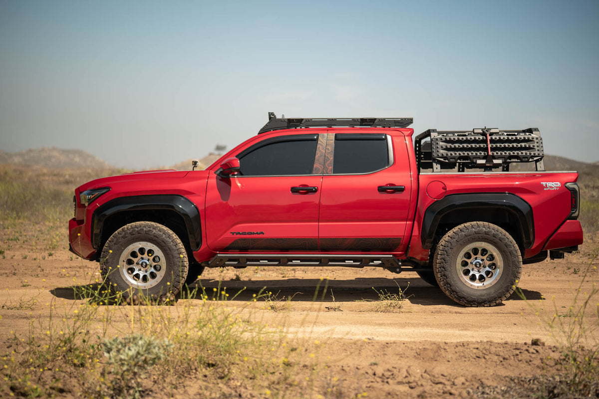 2024 2025 Toyota Tacoma Double Cab Rock Sliders DV8 Offroad