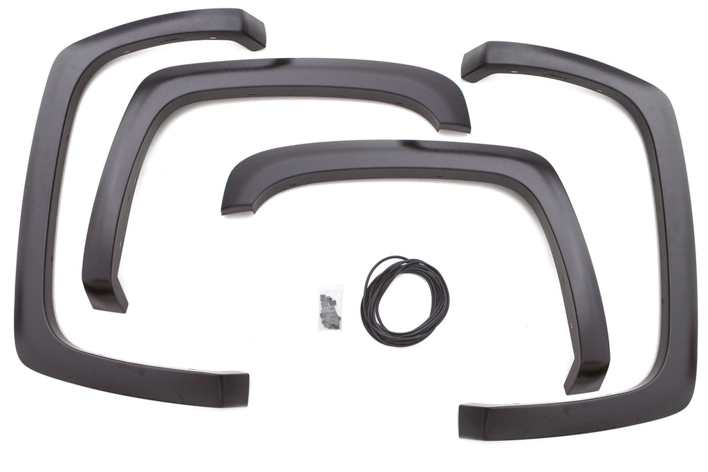 Sport Style Fender Flare Set Front and Rear, Smooth, 4-Piece Set 2007-2014 Silverado/Sierra 1500/2500 HD/3500 HD Fleetside Lund