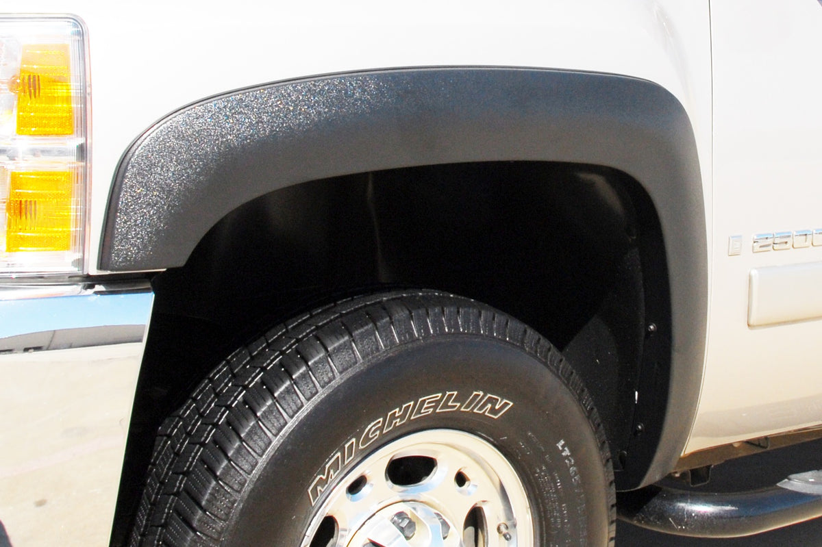 Sport Style Fender Flare Set Front and Rear, Textured, 4-Piece Set 2007-2014 Silverado/Sierra 1500/2500 HD/3500 HD Fleetside Lund