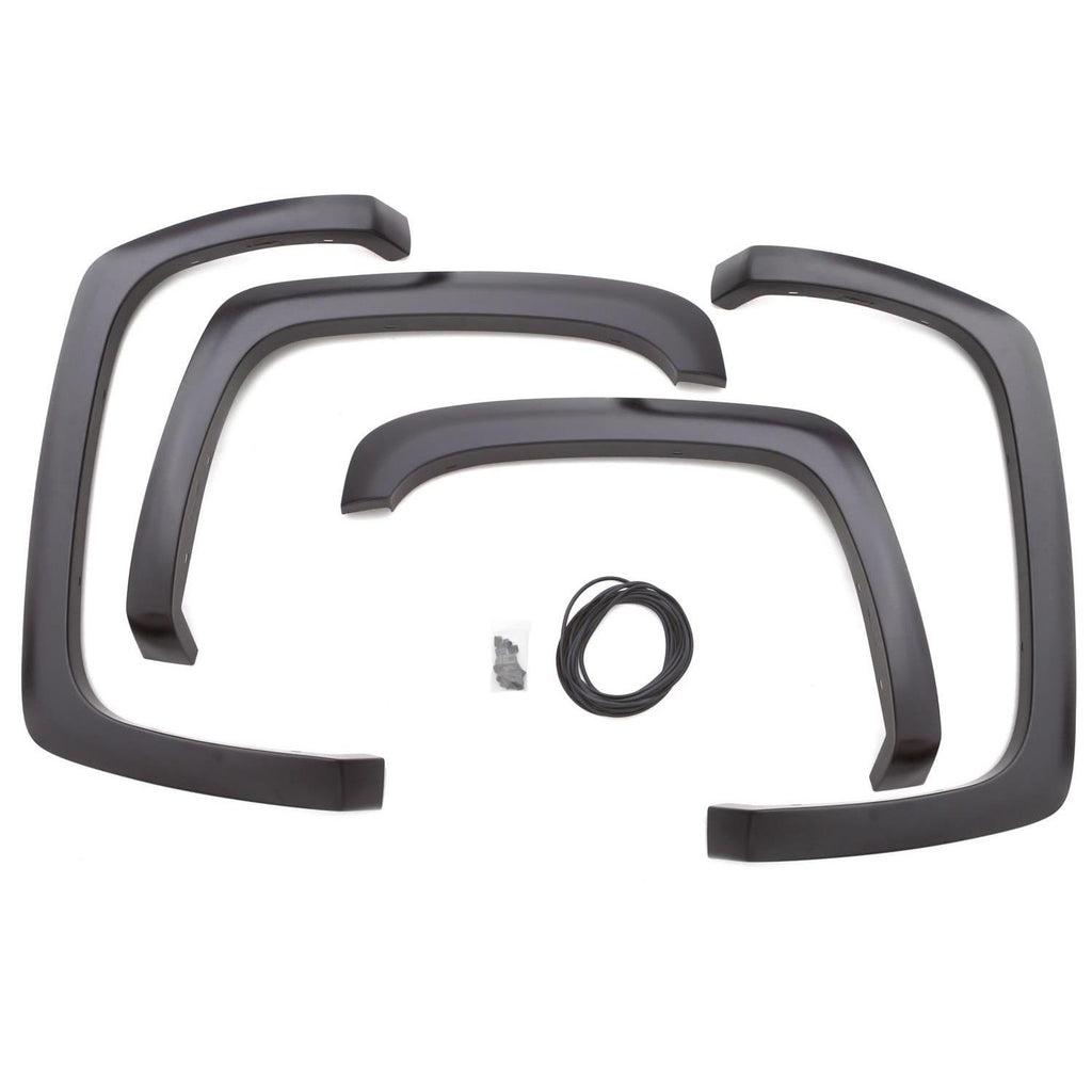 Sport Style Fender Flare Set Front and Rear, Textured, 4-Piece Set 2016-2019 Sierra 1500 Fleetside Lund