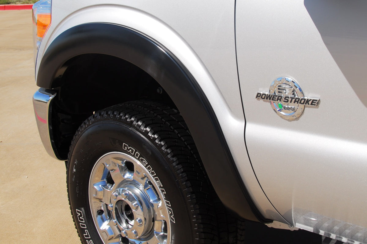 Sport Style Fender Flare Set Front, Smooth, 2-Piece Set 2011-2016 Ford F-250 Super Duty/F-350 Super Duty Fleetside Lund