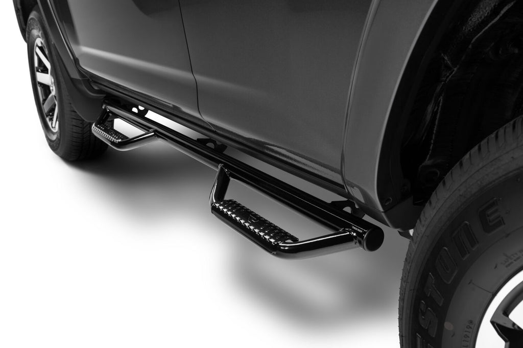 Nerf Step Bar Wheel-to-Wheel (2 Steps per Side) 2 Inch Main Tube Diameter 2010-2023 Toyota 4Runner Limited/2010-2013 SR5 Gloss Black NFab
