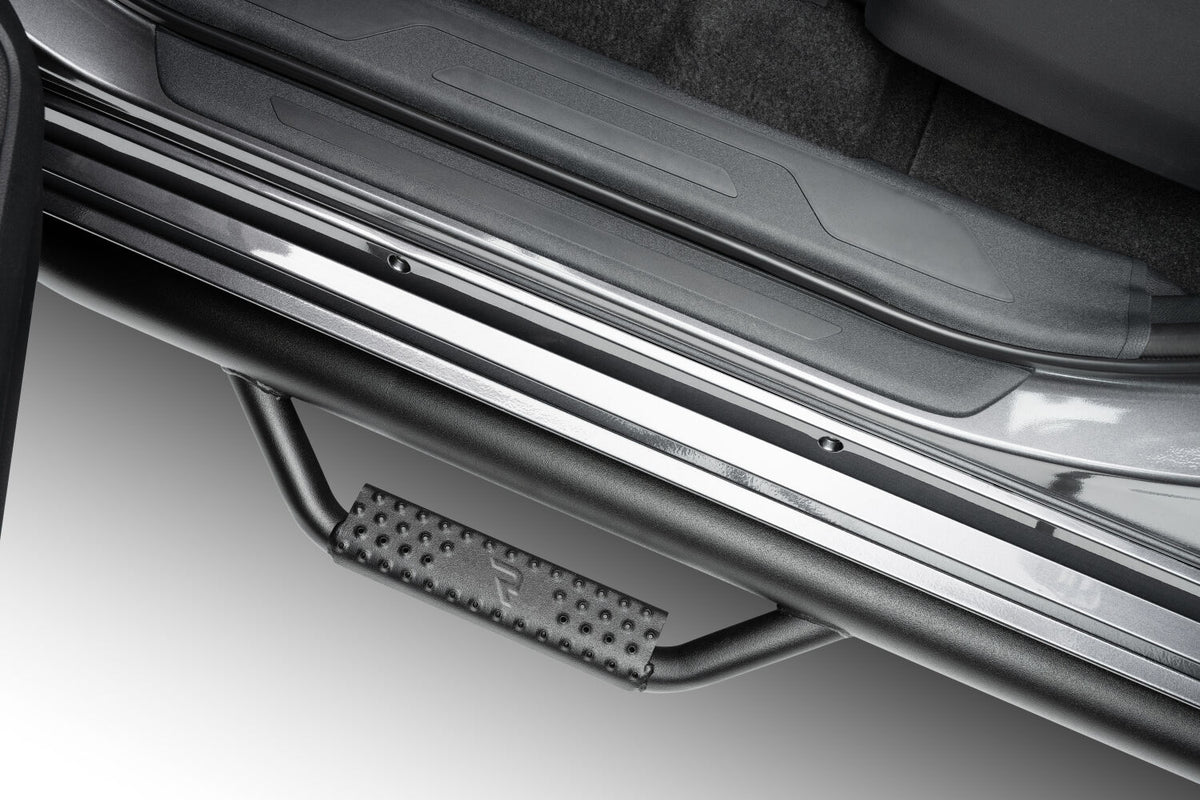 Nerf Step Bar Cab Length without Bed Access (2 Steps per Side) 3 Inch Main Tube Diameter 2022-2026 Toyota Tundra CrewMax Textured Black N Fab