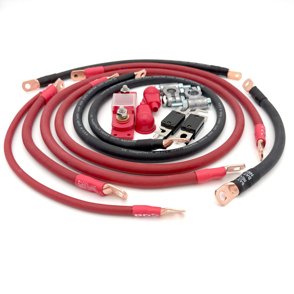 1996-1999  Toyota 4Runner Battery Cable Kit Gen 3 3.4 Liter 2 Gauge Battery Cable Big7Kits