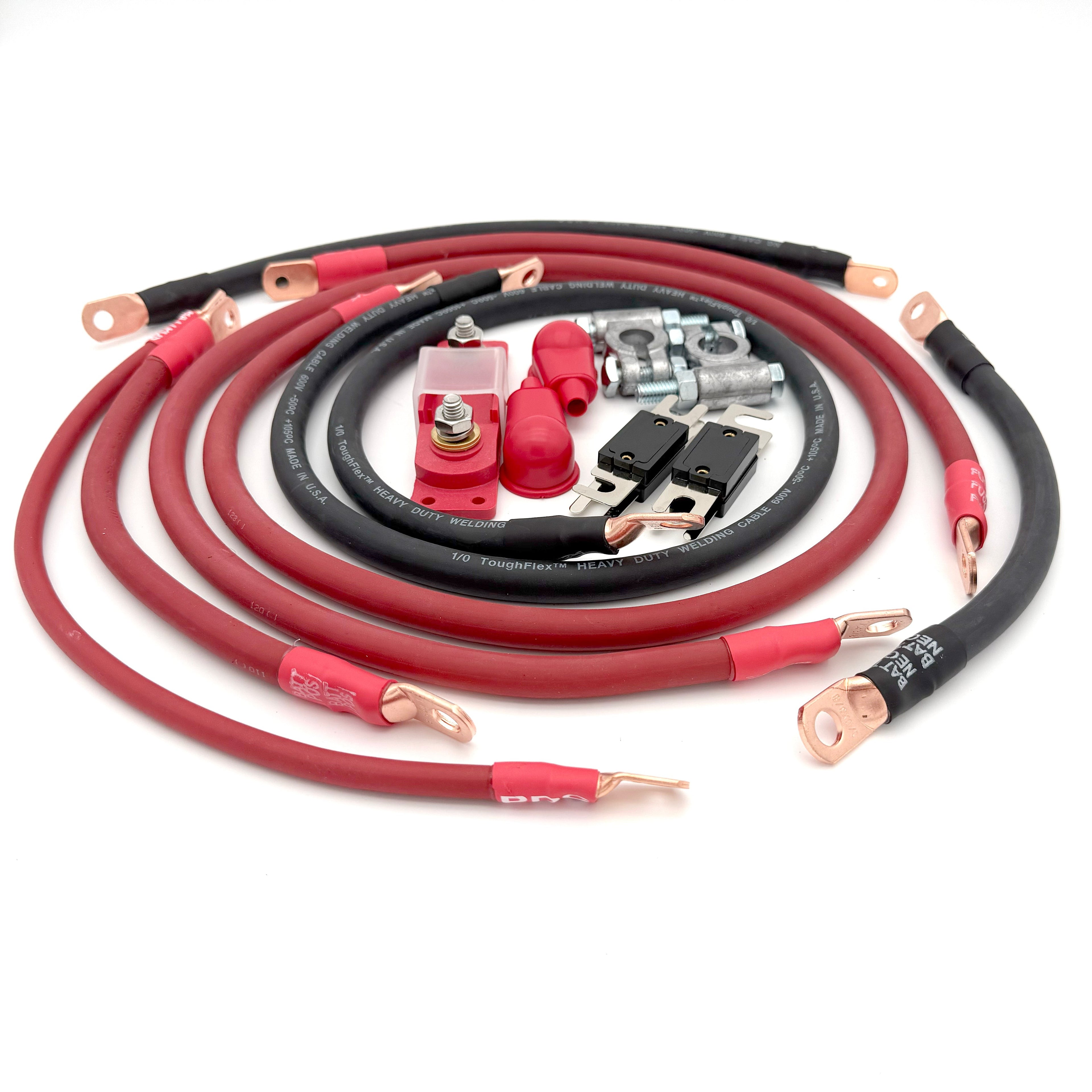 2000-2002 Toyota 4Runner Battery Cable Kit Gen 3 2.7 Liter 2 Gauge Battery Cable Big7Kits