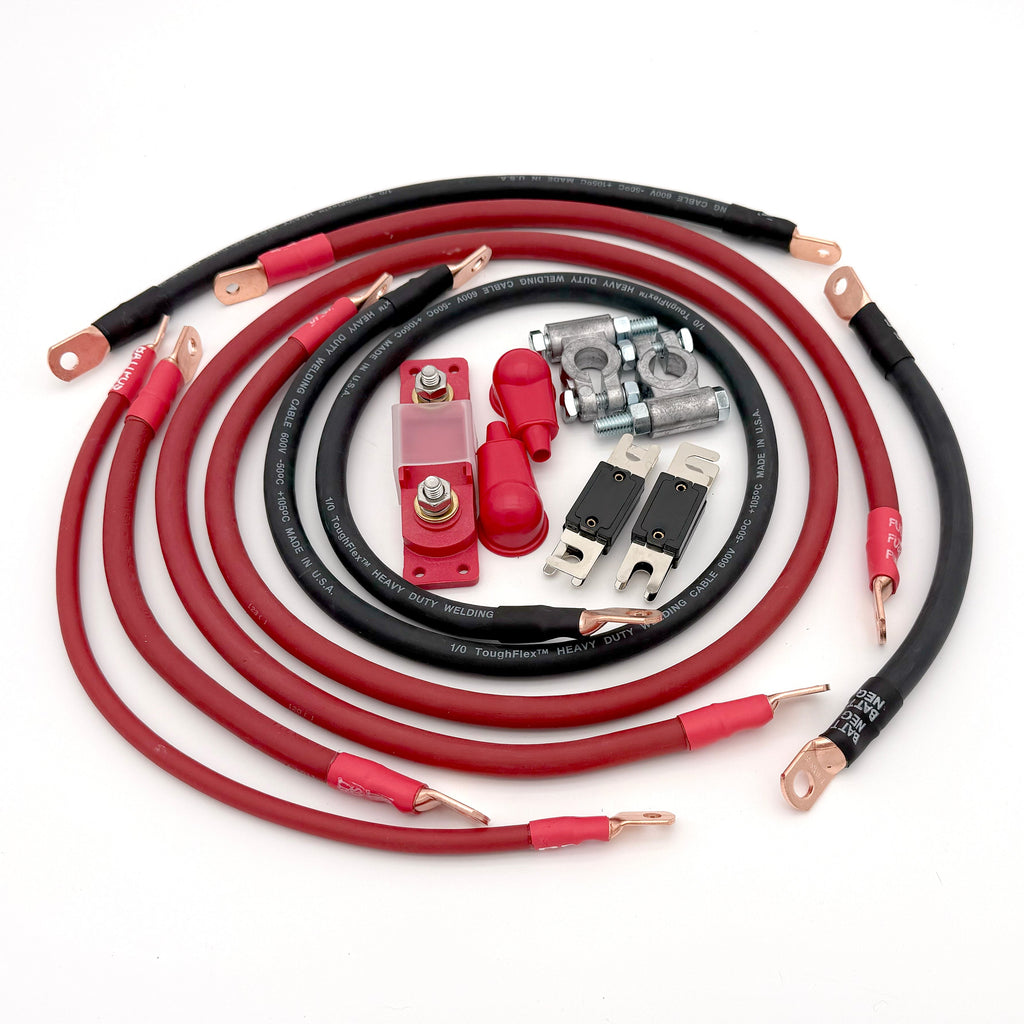 2000-2002 Toyota 4Runner Battery Cable Kit Gen 3 2.7 Liter 2 Gauge Battery Cable Big7Kits