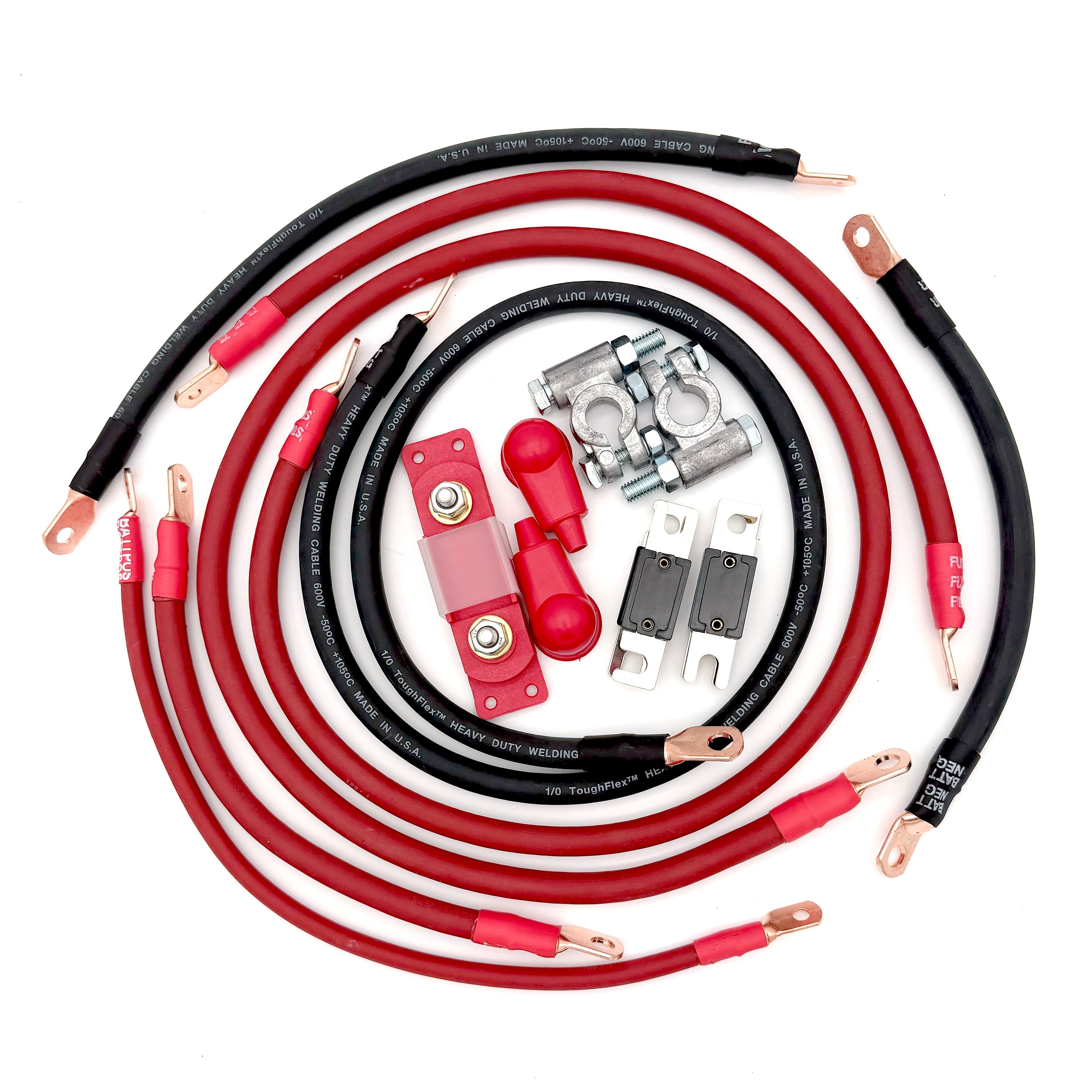 2000-2002 Toyota 4Runner Battery Cable Kit Gen 3 3.4 Liter 2 Gauge Battery Cable Big7Kits