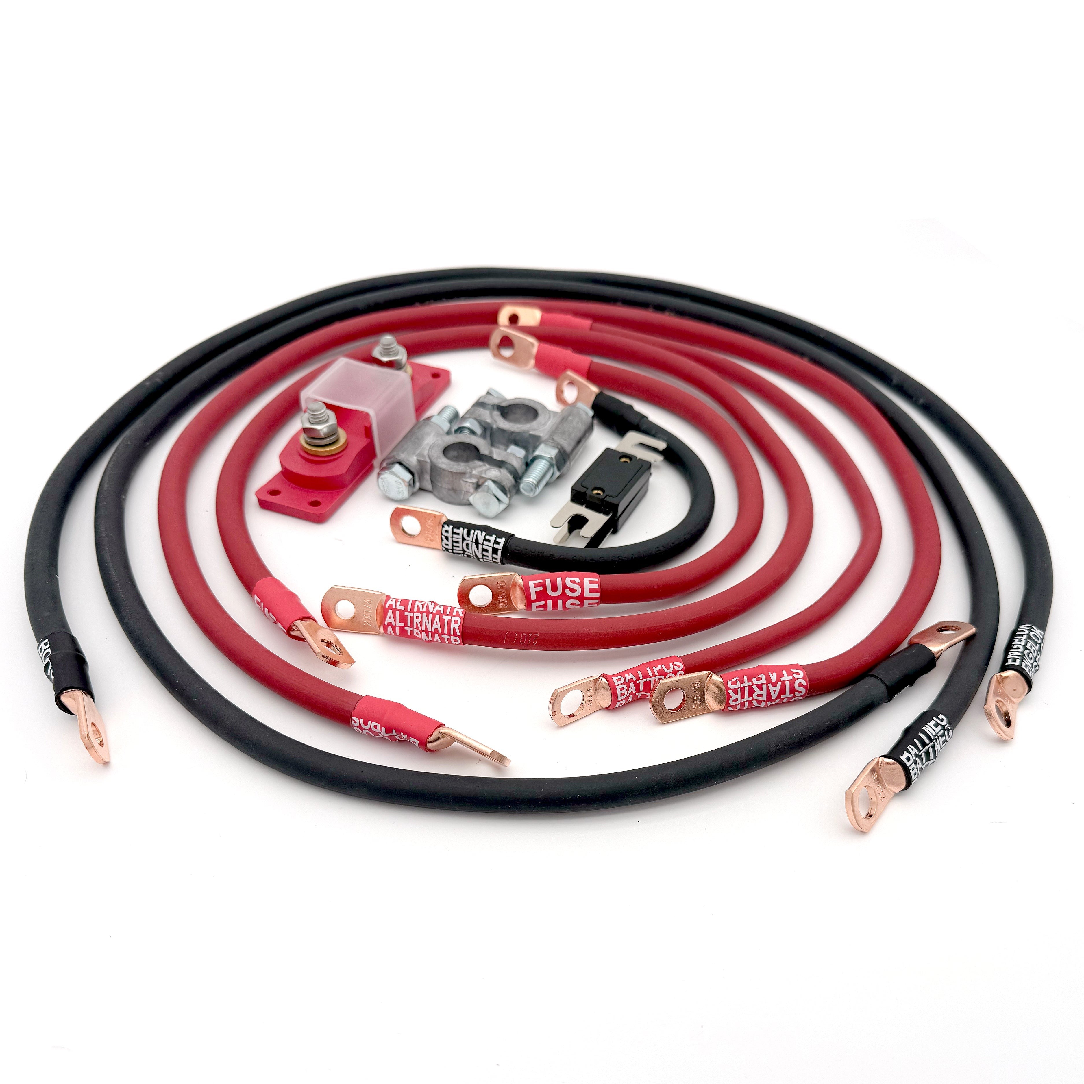 2003-2009 Toyota 4Runner Battery Cable Kit Gen 4 4.0 Liter 1/0 Gauge Battery Cable Big7Kits