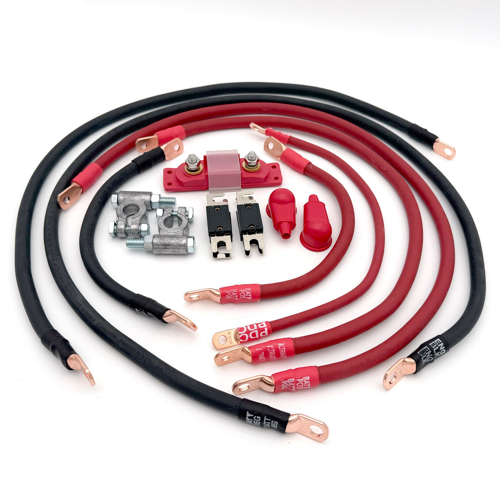 2010-2024 Toyota 4Runner Battery Cable Kit Gen 5 4.0 Liter 4 Gauge Battery Cable Big7Kits