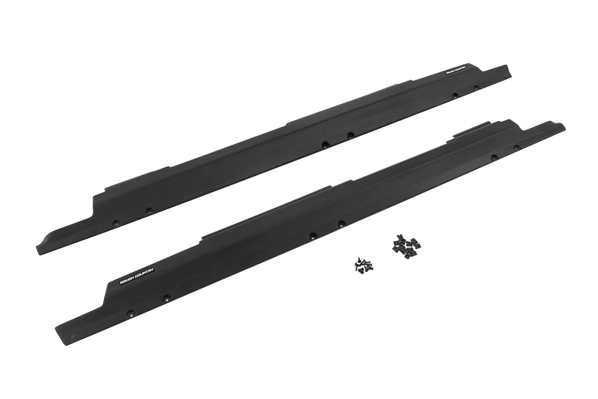 Trail Cladding Rocker Sill Plates Jeep Wrangler Unlimited 2WD/4WD (07-18) Rough Country