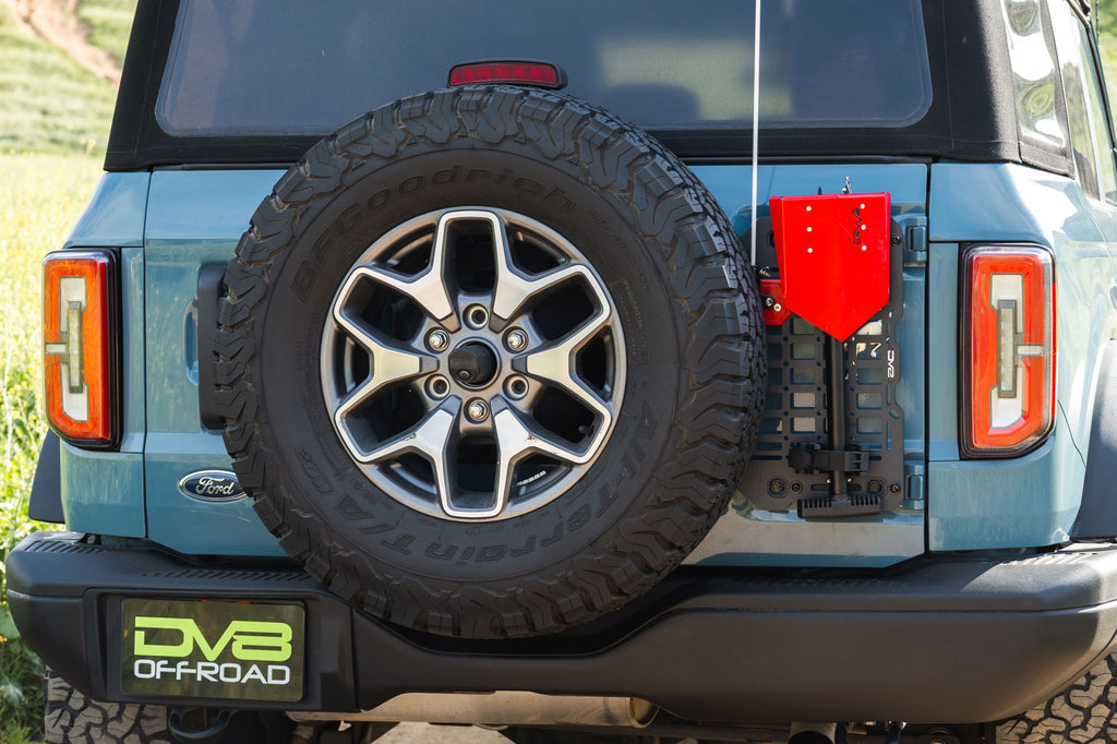 2021 2025 Ford Bronco Tailgate Reinforcement Molle Panel DV8 Offroad