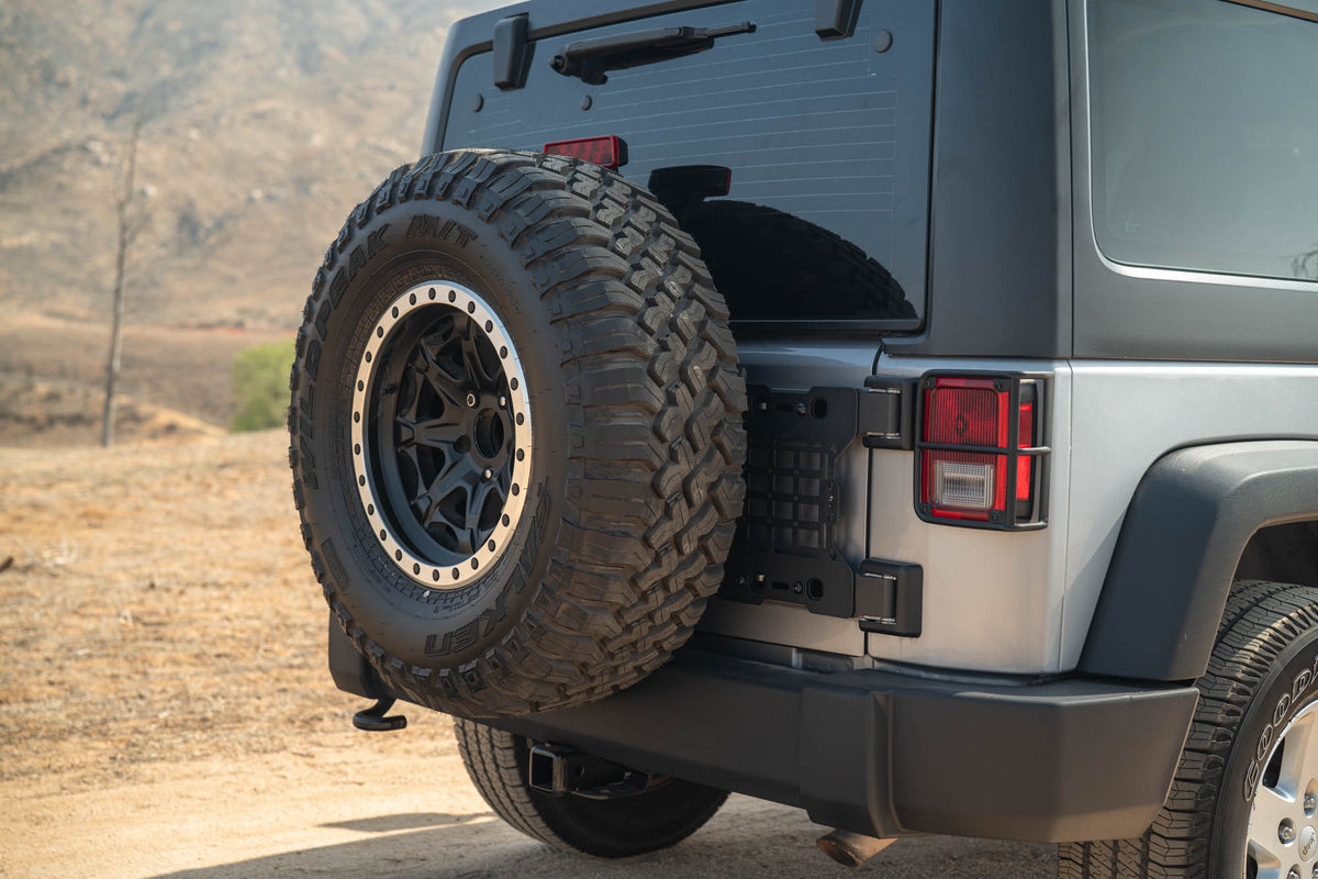 2007 2018 Jeep Wrangler JK Tailgate Reinforcement Molle Panel DV8 Offroad