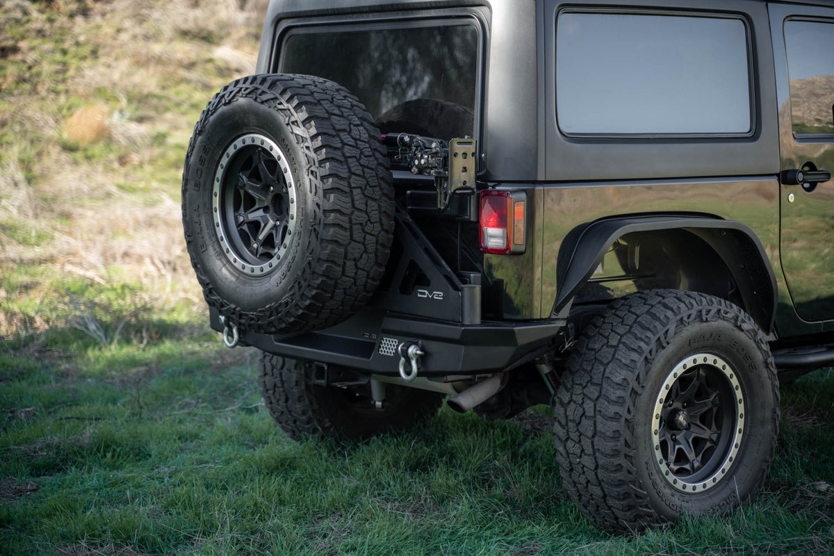 2007 2018 Jeep Wrangler JK JKU Tire Carrier For Mto Bumper DV8 Offroad