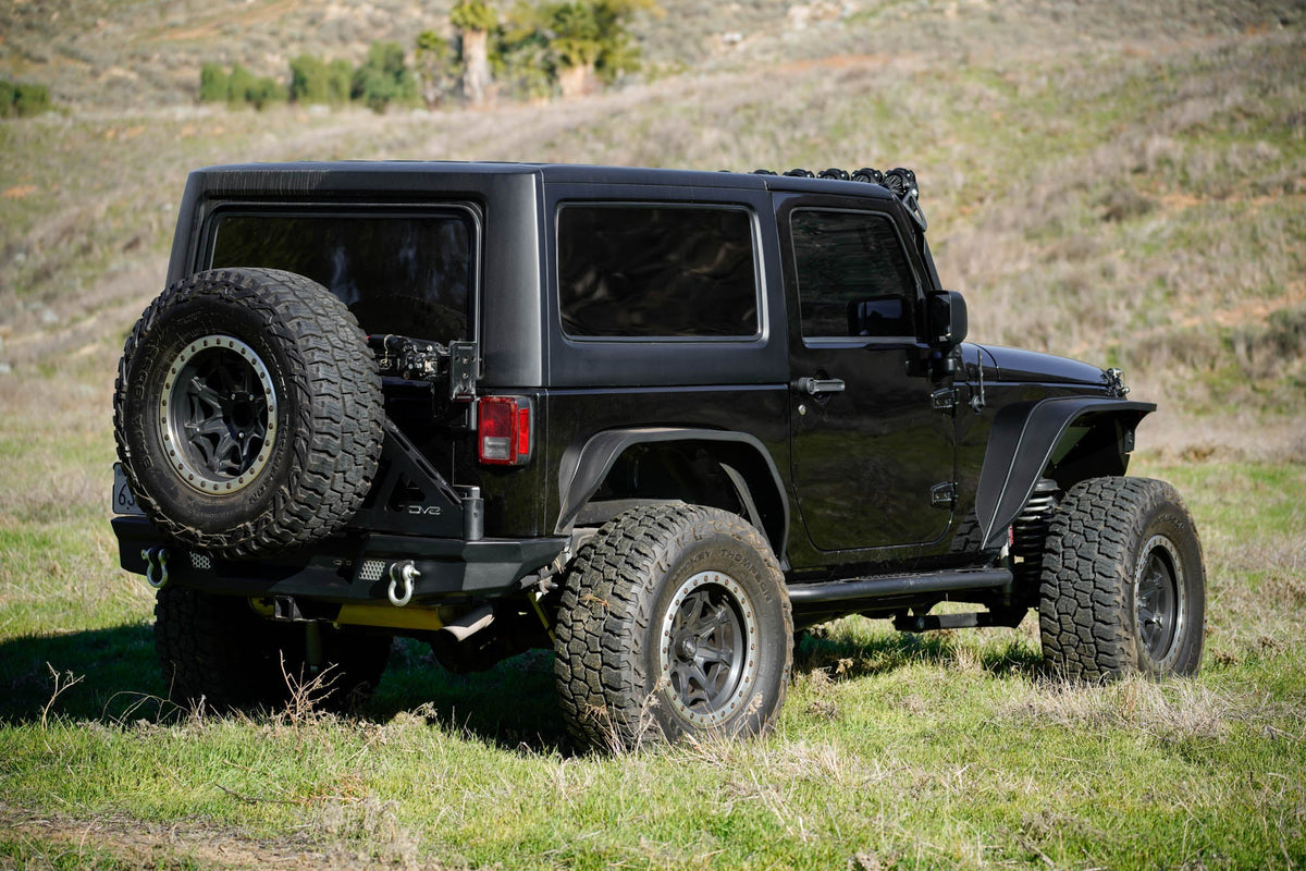 2007 2018 Jeep Wrangler JK JKU Tire Carrier For Mto Bumper DV8 Offroad