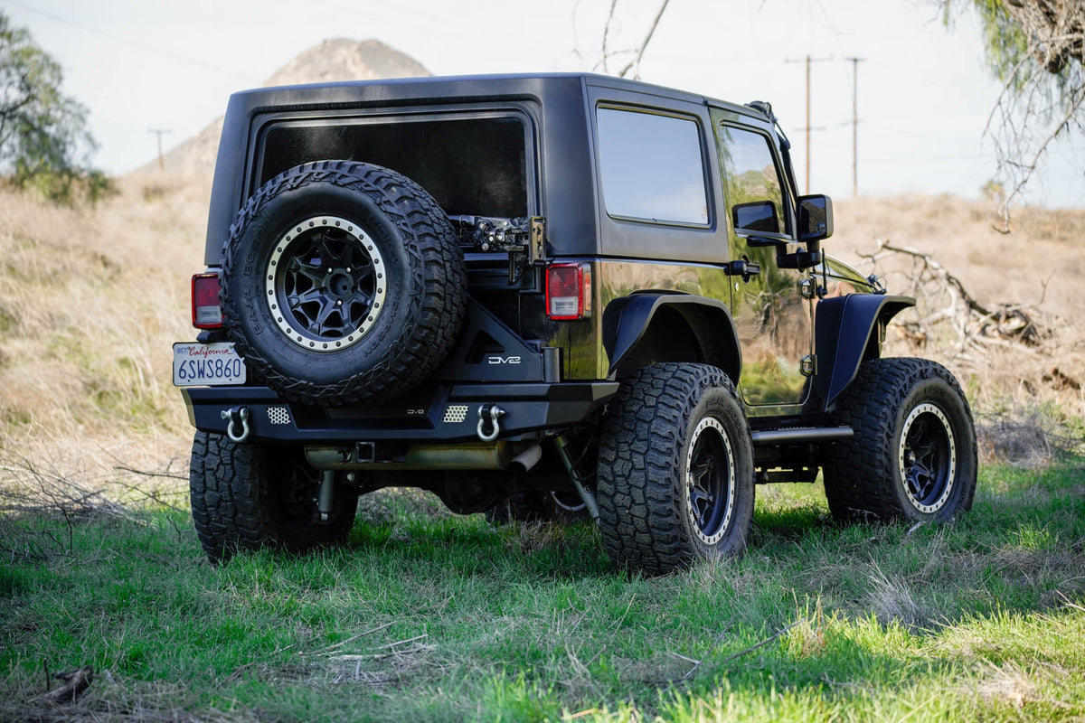 2007 2018 Jeep Wrangler JK JKU Tire Carrier For Mto Bumper DV8 Offroad