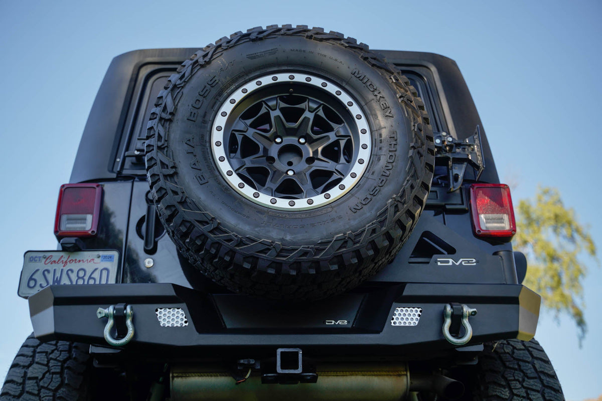 2007 2018 Jeep Wrangler JK JKU Tire Carrier For Mto Bumper DV8 Offroad