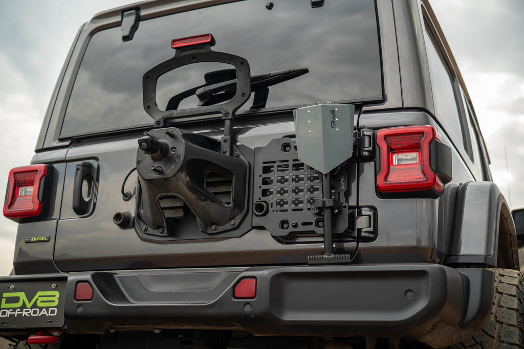 2018 2025 Jeep Wrangler JL Tailgate Reinforcement Molle Panel DV8 Offroad