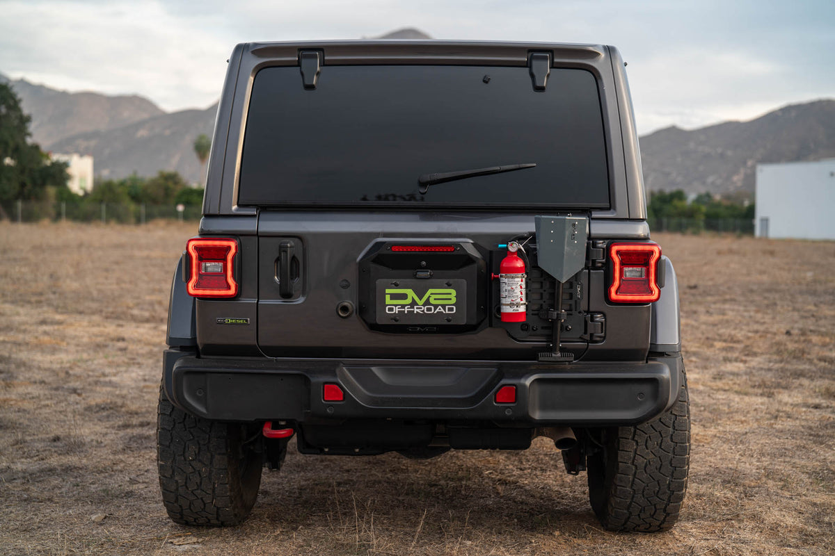2018 2025 Jeep Wrangler JL Tailgate Reinforcement Molle Panel DV8 Offroad