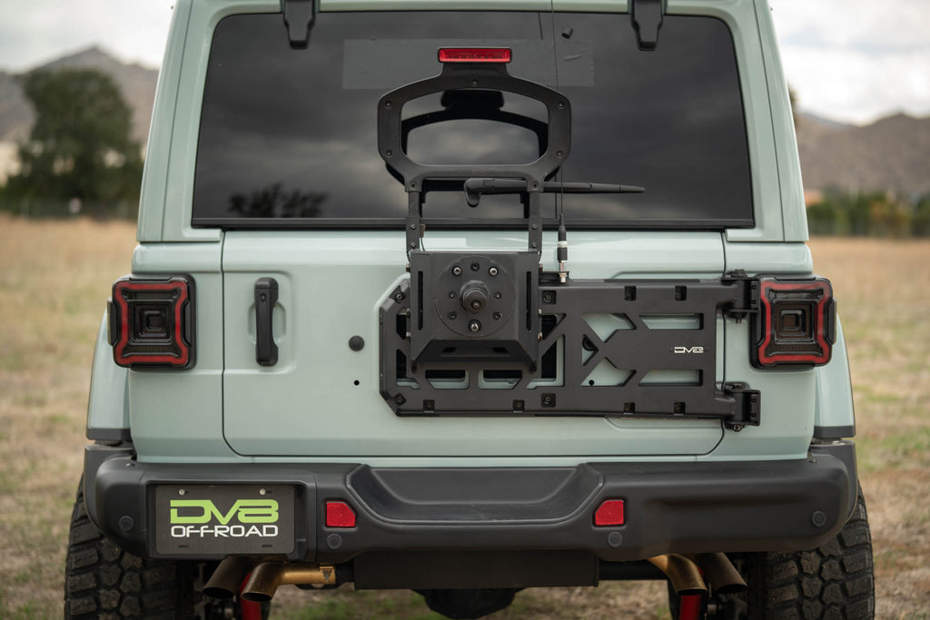 2018 2025 Jeep Wrangler JL Spare Tire Carrier DV8 Offroad