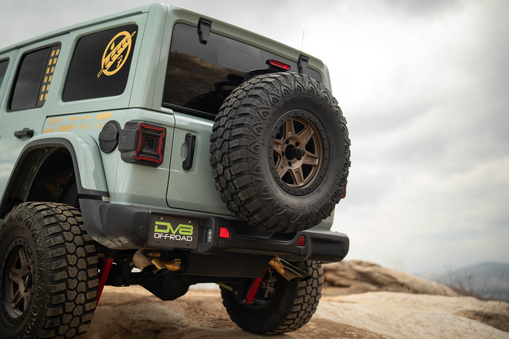 2018 2025 Jeep Wrangler JL Spare Tire Carrier DV8 Offroad