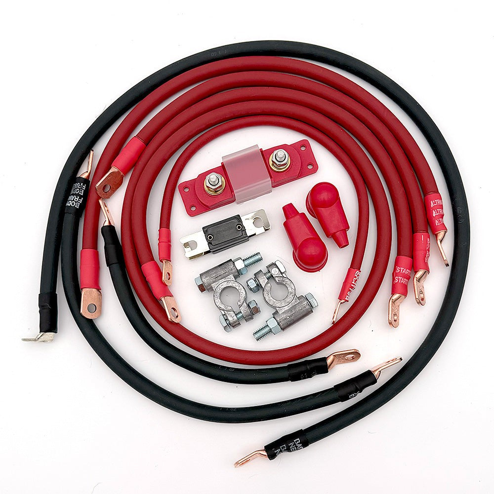 1993-1997 Toyota Land Cruiser Battery Cable Kit FZJ80 4.5 Liter 2 Gauge Battery Cable Big7Kits