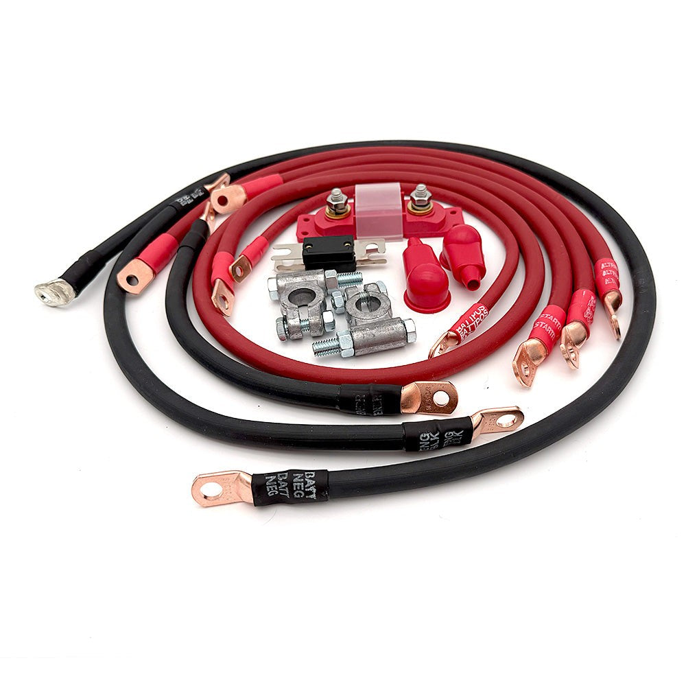 1993-1997 Toyota Land Cruiser Battery Cable Kit FZJ80 4.5 Liter 2 Gauge Battery Cable Big7Kits