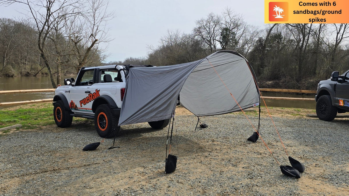 TailgateTent, Rain Cover, Awning For UTV Gray Trail Gear Oasis