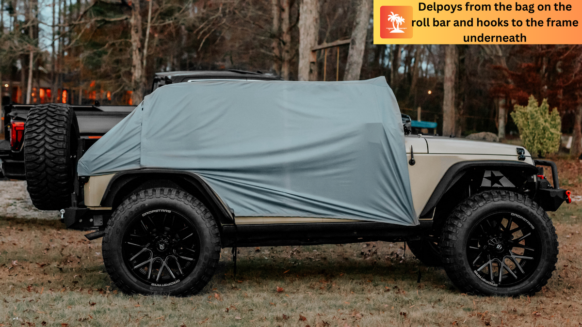 TailgateTent, Rain Cover, Awning For UTV Gray Trail Gear Oasis