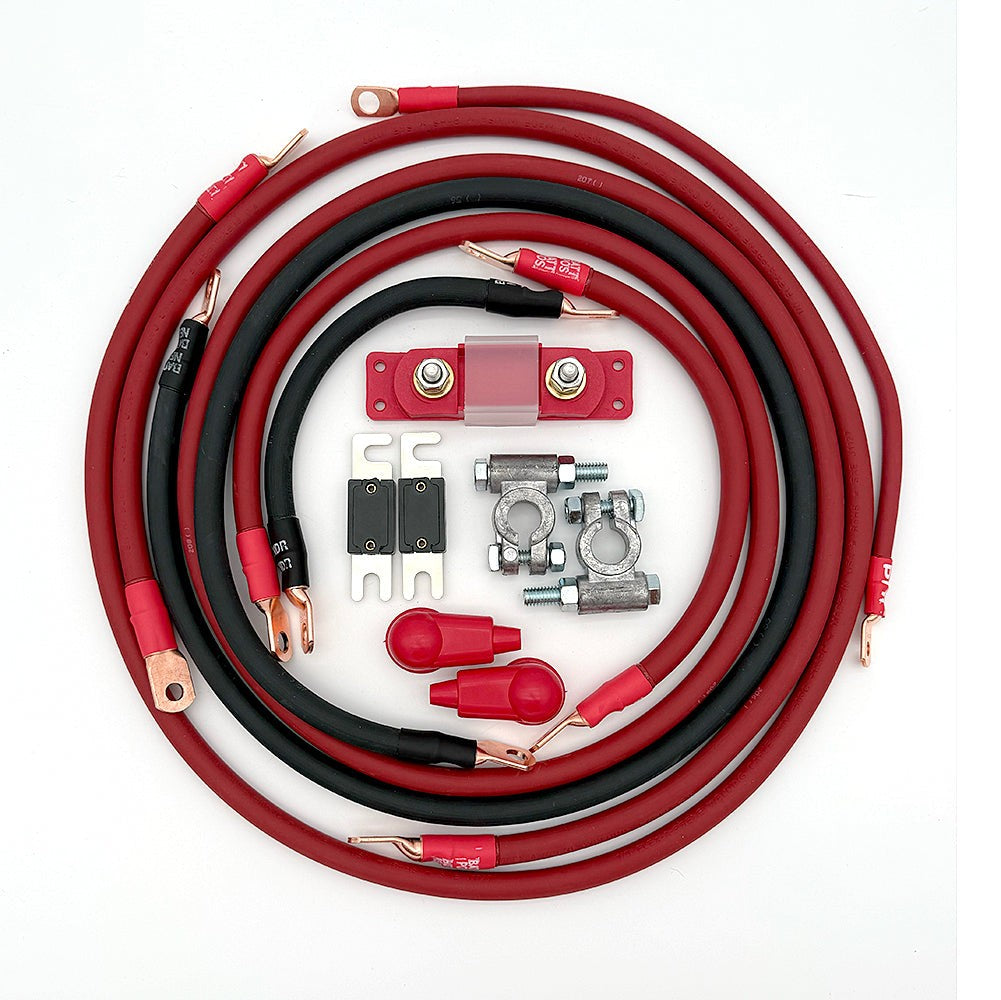 2001-2007 Toyota Sequoia Battery Cable Kit Gen 1 4.7 Liter 1/0 Gauge Battery Cable Big7Kits