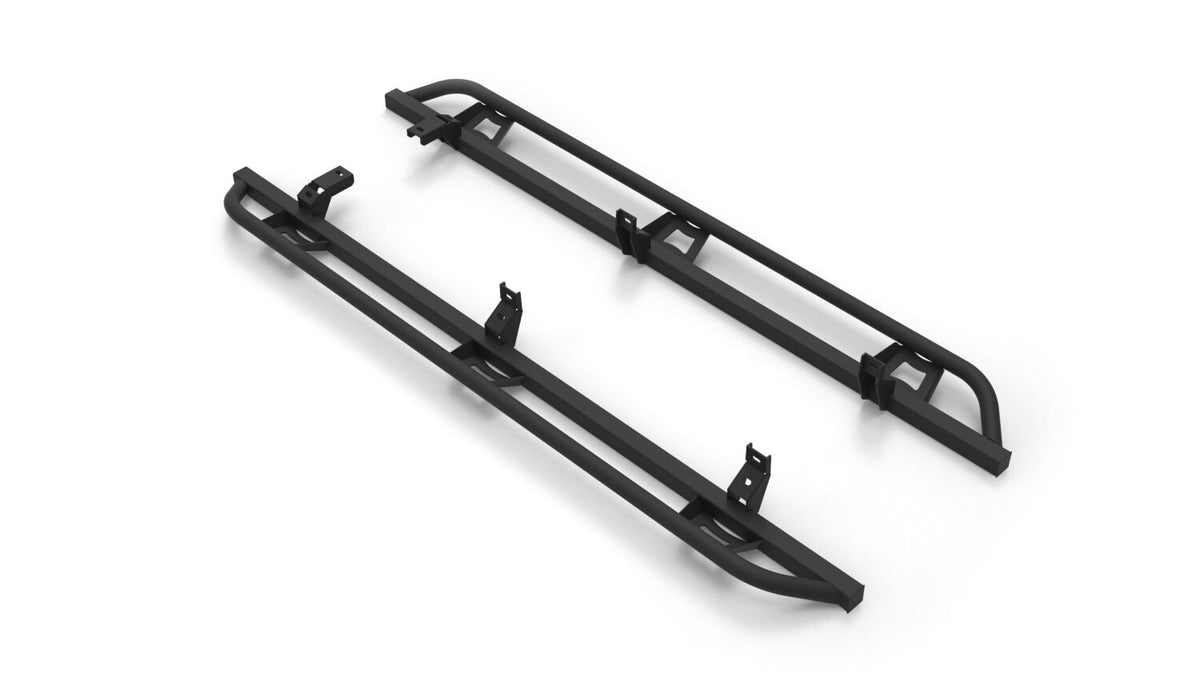 TrailSlider Step System Full Length (2 Steps per Side) 2021-2025 Ford Bronco 4-Dr Textured Black NFab